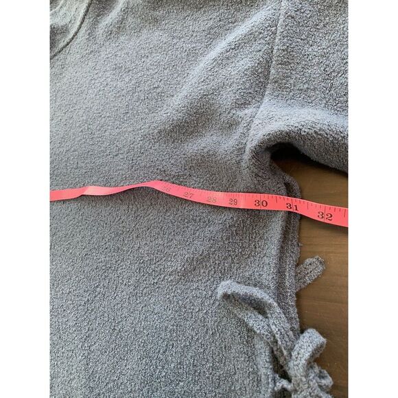 J Jill Pure Jill Sweater Women One Size Teal Mock Neck Lagenlook Oversized Hygge - Picture 7 of 12